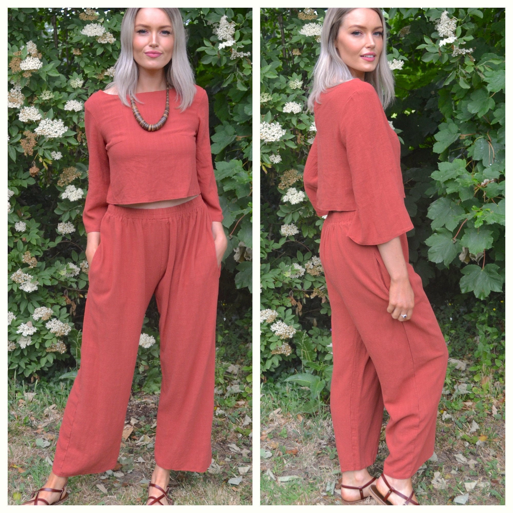 mix and match palazzo pants