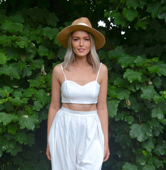 Linen bra top Clearance