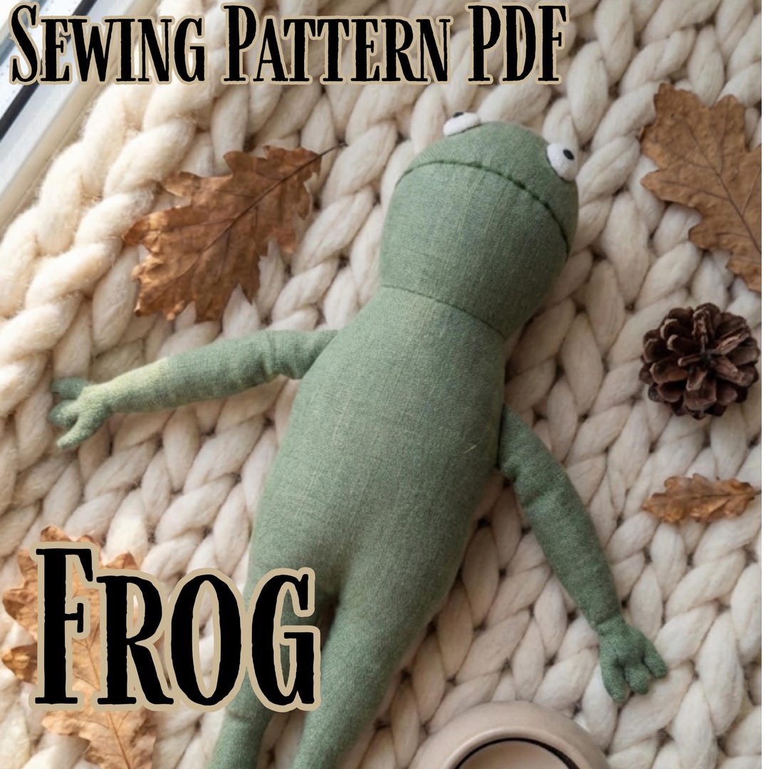 Heirloom Frog Toad Sewing Pattern PDF - Stuffed Animal Plush Toy ...