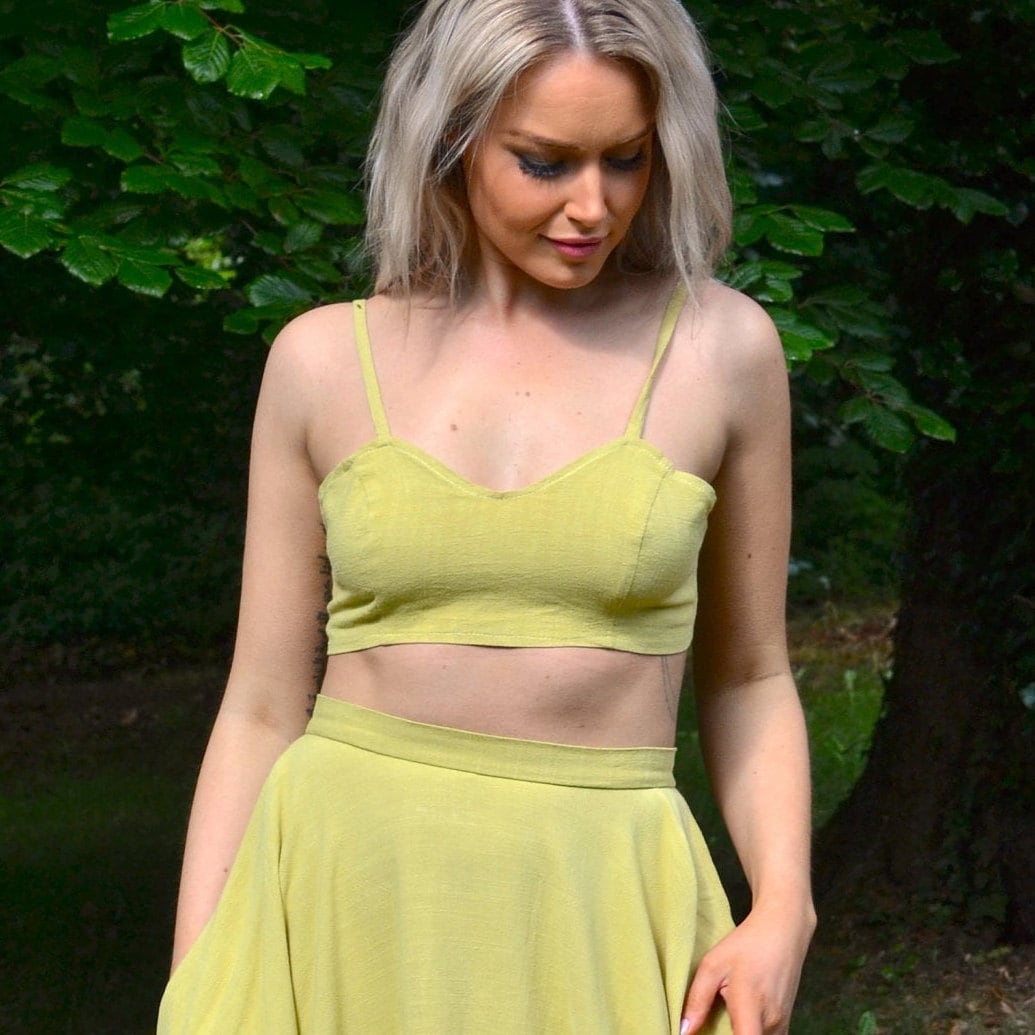 Linen bra top Clearance