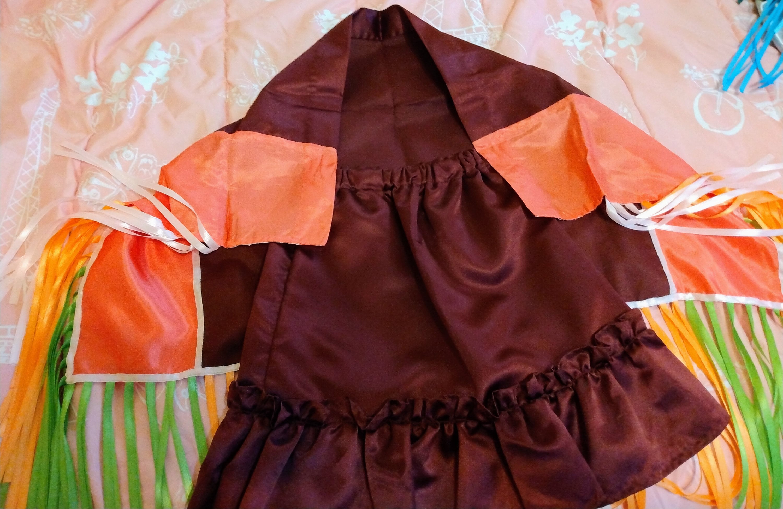 Native American Pow Wow Regalia Girl S Bronze And Orange Etsy Native American Pow Wow Regalia Girl S Bronze And Orange Etsy