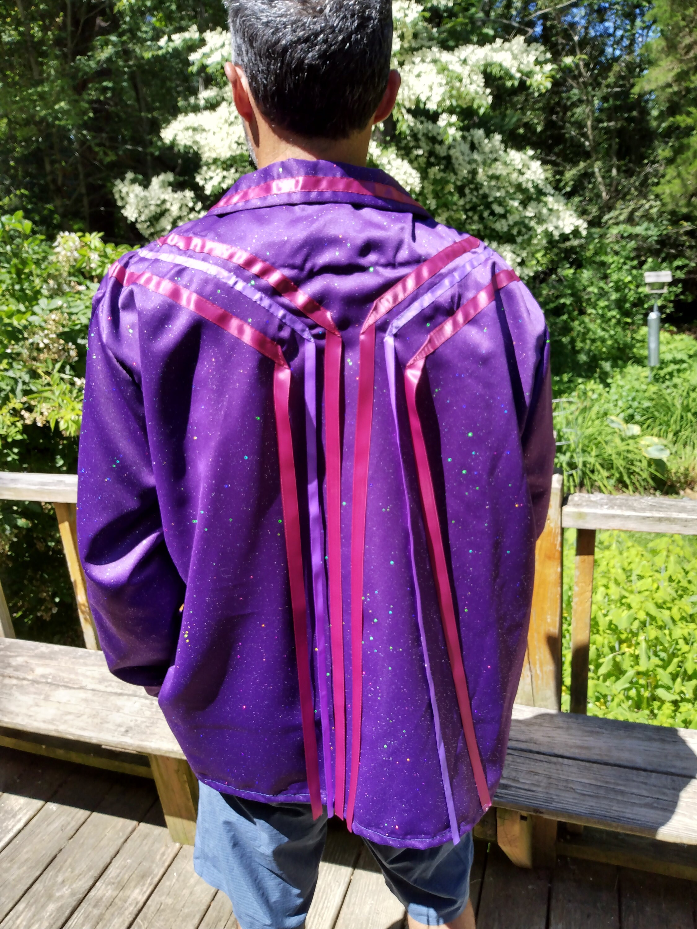 Native American Pow Wow Regalia Men's Purple Satin Ribbon Etsy