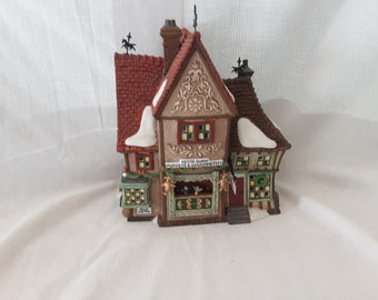 Vintage Dept 56Village Nettie QUINN PUPPETS And MARIONETTES. Retired 2001 House porcelain Christmas collectable decoration