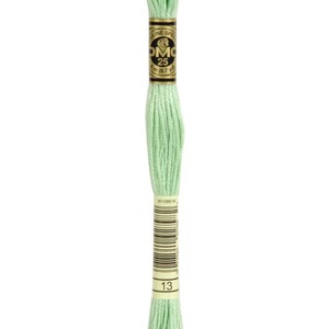 Stranded Cotton – DMC Embroidery Thread. Muted Green colour codes 13, 14, 15, 16, 3011