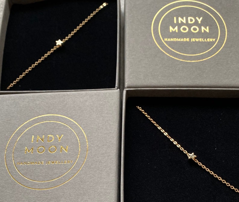 Gold Star Bracelet Tiny Star Bracelet Dainty Bracelet Etsy UK