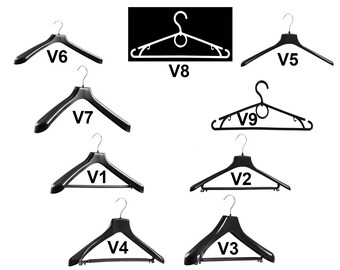 5 Kunststoff Kleiderbügel Wäschebügel Anzugbügel Varianten mit o. ohne Hosensteg