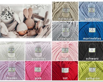 Kartopu Baby Natural 100g (39,90EUR/kg) Häkelgarn Strickgarn Wolle Acryl-Baumwolle Farbwahl