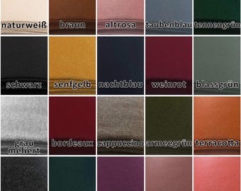 Walkloden Wollstoff Wollwalk (18,33EUR/qm) ab 0,5m x 1,45m Meterware Wollfilz Loden uni Stoff