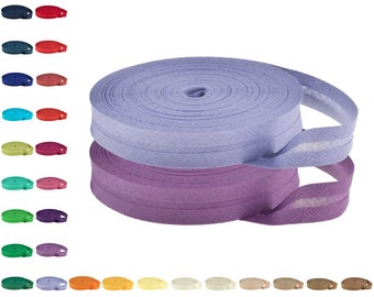 Baumwoll-Schrägband 25m x 14mm (0,38EUR/m) gefalzt, Farbwahl - Einfassband Nahtband Kantenband