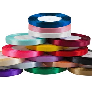 Satinband 22,5m x 10mm (0,26EUR/m) Dekoband Geschenkband Schmuckband