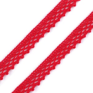 Klöppelspitze 5m x 12mm breit 0,68EUR/m Farbwahl Spitze Spitzenband Spitzenborte Häkelspitze Bild 3