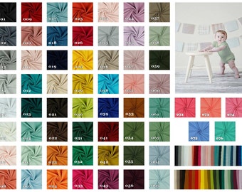 Bio Jersey GOTS in über 50 Farben (9,72EUR/qm) 0,5x1,5m Jerseystoff Baumwolle Meterware
