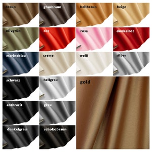 Kunstleder Stoff 50 x 142cm Meterware (13,79EUR/qm) Lederimitat Möbelstoff