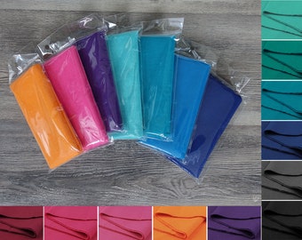 Bündchen Strickbündchen 16 x (60)120cm Bündchenstoff Baumwolle elastisch gerippt Farbwahl