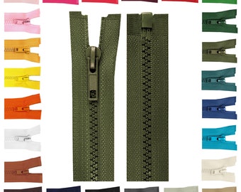 Zipper profile zipper 5 mm 40 cm divisible Autolock color choice