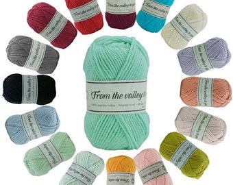 Strickgarn Merino Valley 10 x 50g (88,80EUR/kg) 100% Wolle Strickwolle Handstrickgarn Farbwahl