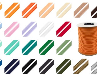 Paspel 5m x 10mm Paspelband (0,58EUR/m) Nähkante 26 Farben