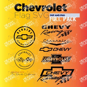 Chevrolet Flag SVG, dxf and png files, ready to use on cameo, cricut, cnc