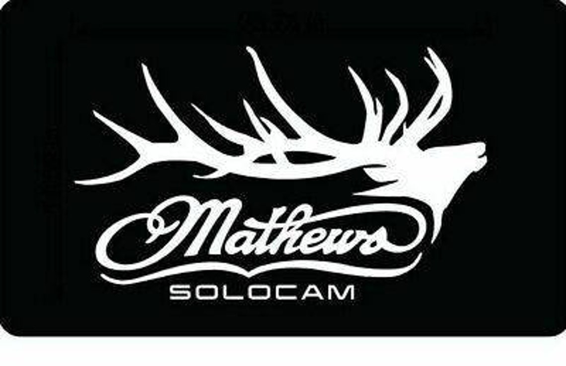 Mathews Logo with Elk Window Decal Sticker 7 x 3 Inches White Etsy