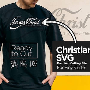 Christian SVG Enjoy Jesus Christ Instant Download, Cut Files for Cricut, Cameo DXF + PNG