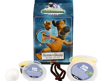 Bitzer - Shaun das Schaf  Modellieren Silk Clay Knete Bastelset Kindergeburtstag