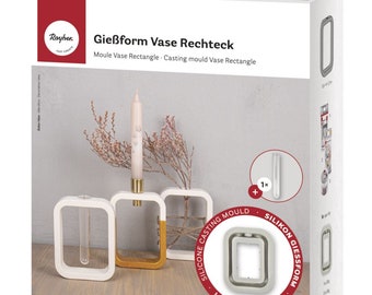 Silikon Gießform Vase Rechteck
