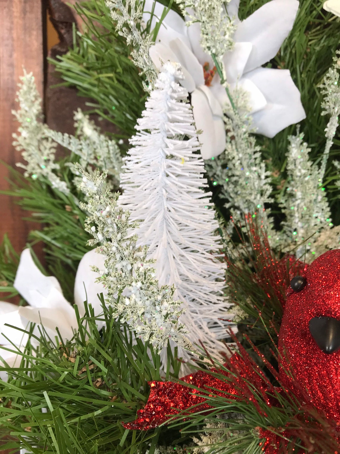 Christmas Scene Cone Cemetery Flowers Cemetery Cone Etsy