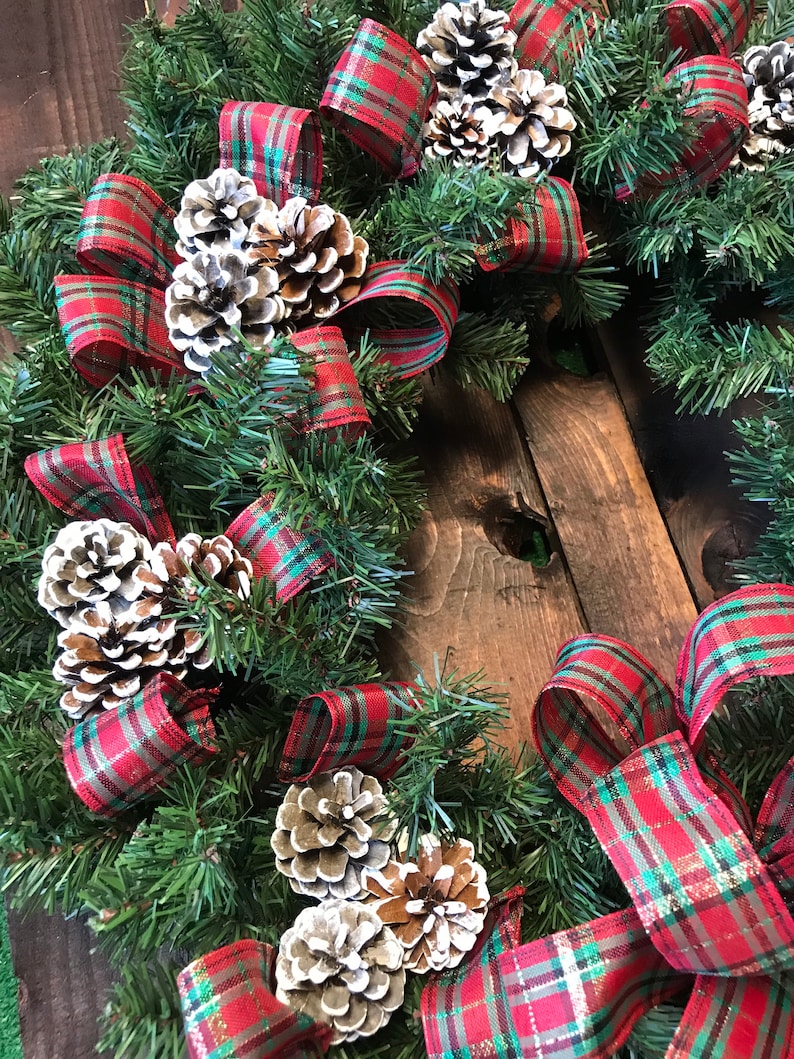 Christmas wreath cemetery wreath grave decoration Etsy