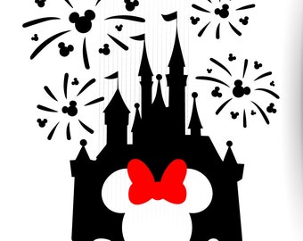 Free Free 201 Disney Castle With Minnie Head Svg SVG PNG EPS DXF File