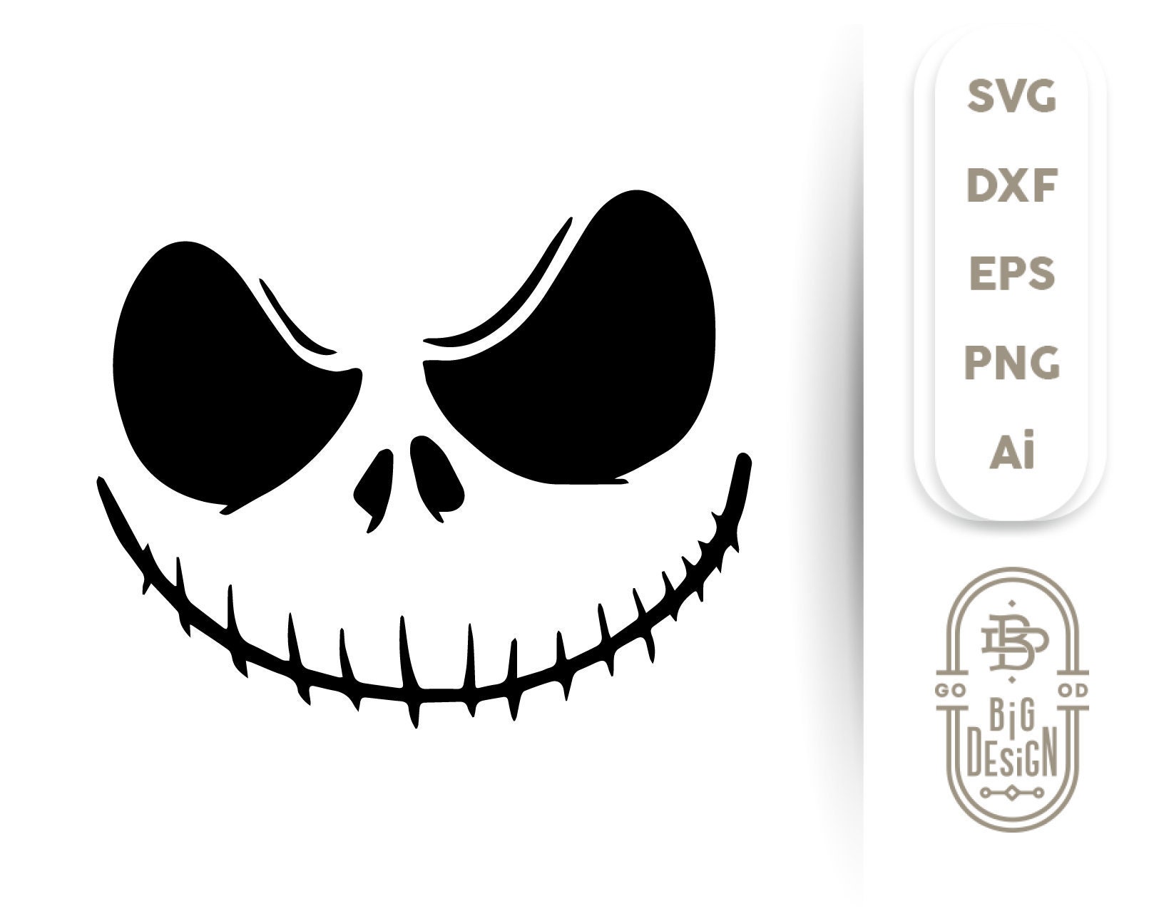 Download Jack Skellington Svg Nightmare Face SVG Jack Skellington ...