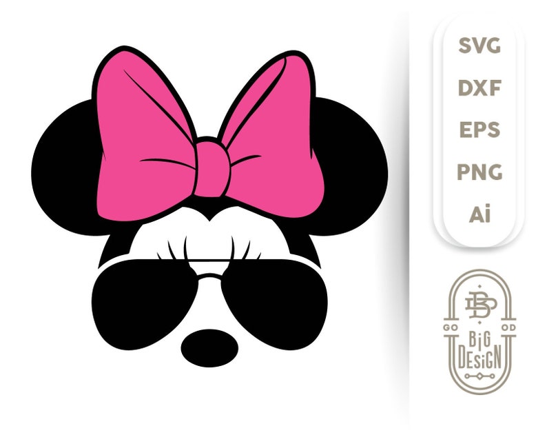 Minnie Sunglasses SVG Aviator Sunglasses Disney Svg image 0.