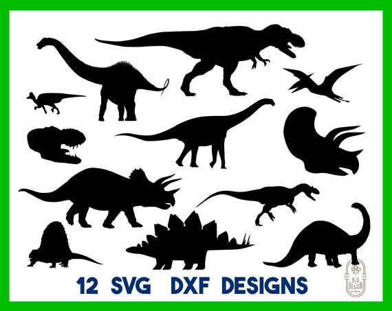 Download Dinosaur svg bundle dinosaur clipart dinosaur silhouette | Etsy
