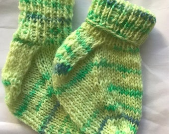 Chaussettes bébé en laine mélangée - nouveau-né
