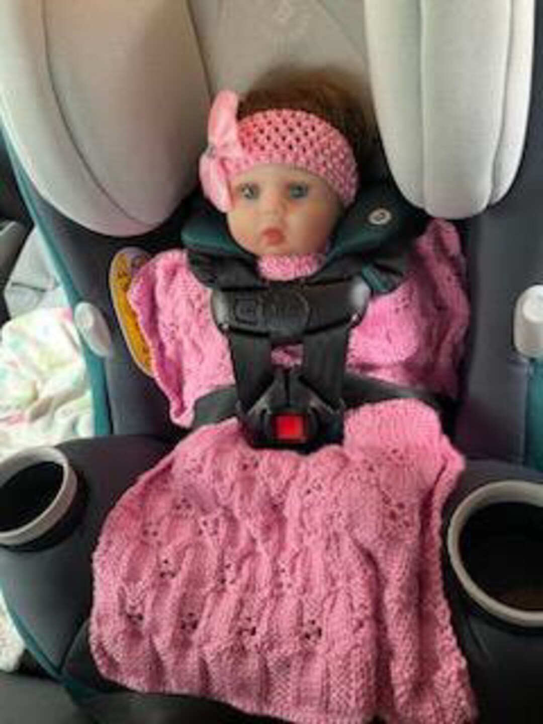 Pink car seat blanket hotsell