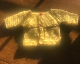 Frühchen Gelb Baby Pullover