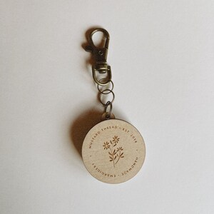 Hand-painted Monarch Butterfly Bag Charm + Keychain main image 1