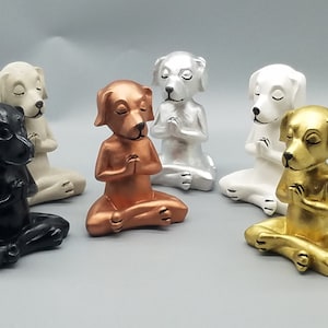 Dekofigur Yoga, Home Deck, spirituell, Hund  &quot;Meditierender Hund&quot;