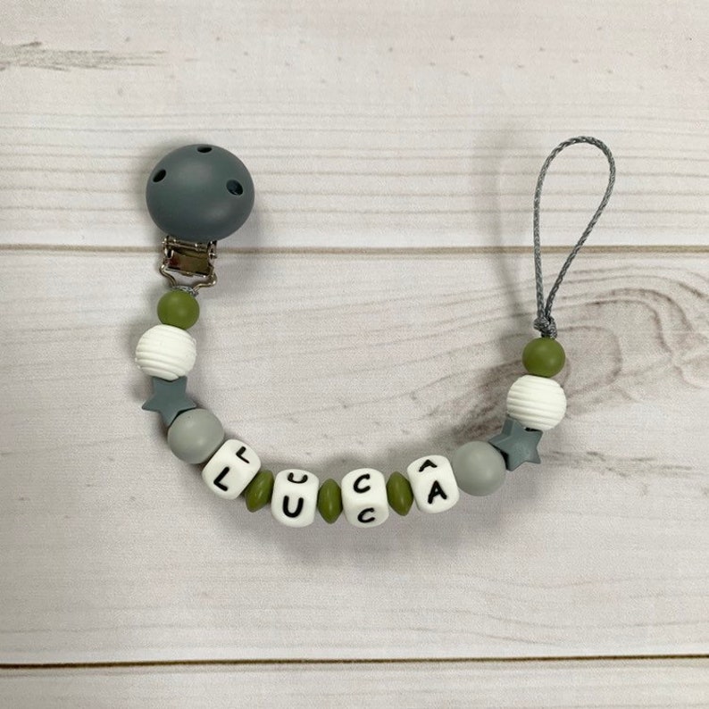 pacifier chain with name