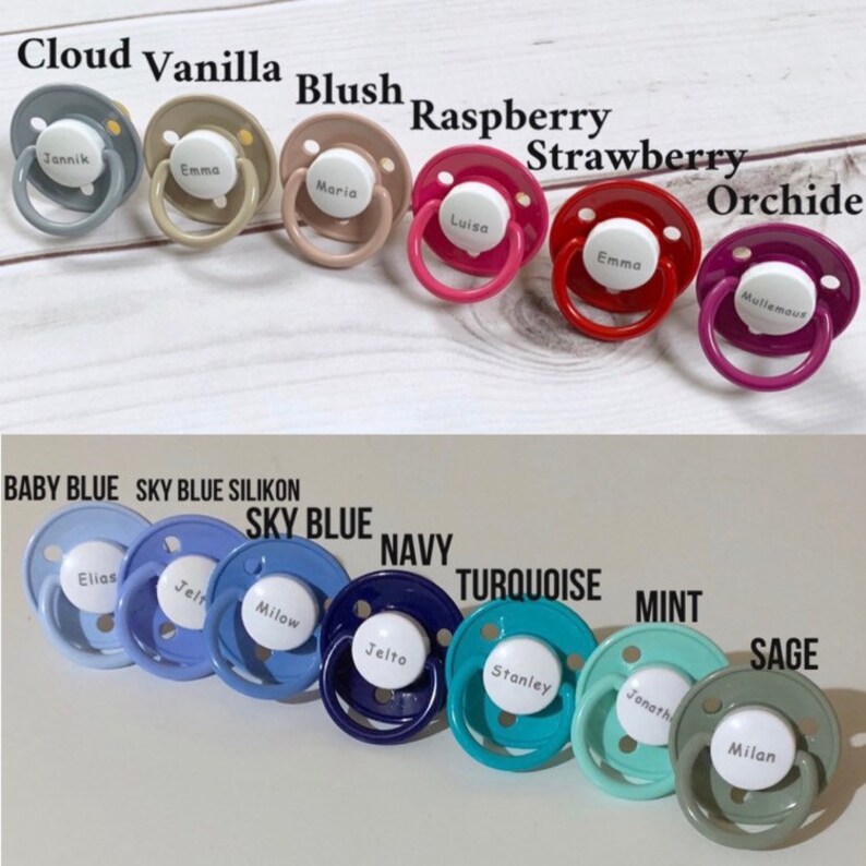 bibs pacifiers with name