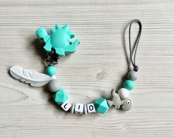 Pacifier chain with boy's name