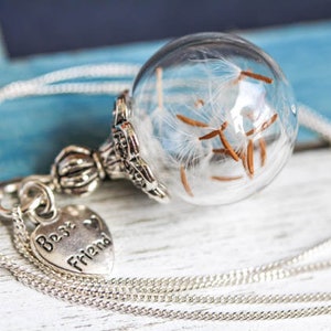 Nature Necklace, Dandelion jewelry, unique gift, Gift for Wife, Gift for Mom, Gift for Sister, Gift for Girlfriend, Birthday gift Bild 2