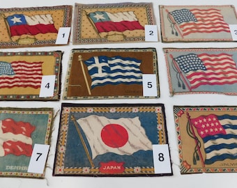 British Empire Silk Flags: 1934 Kensitas Tobacco Cards - Near