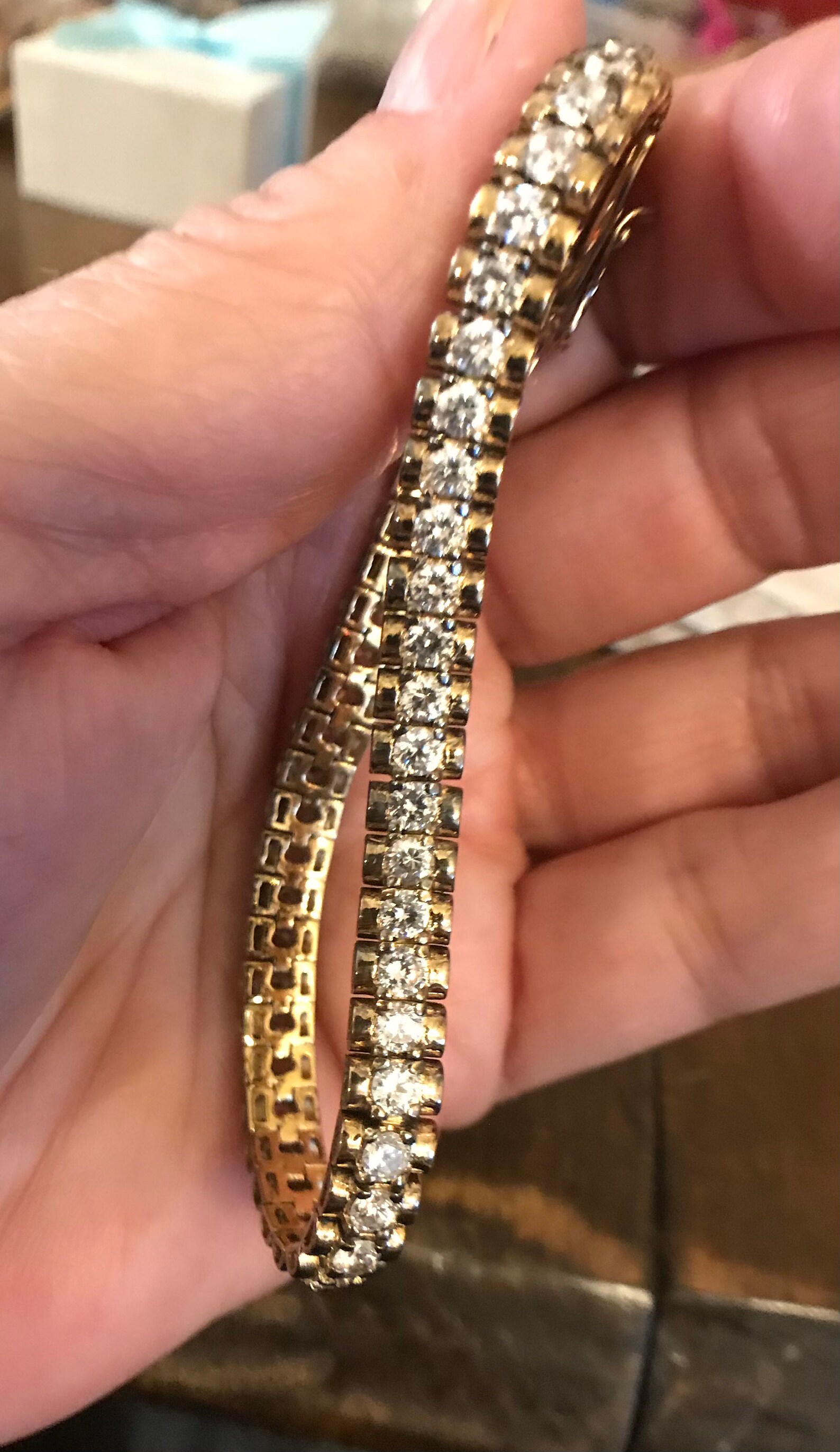 Vintage Tennis Bracelet stamped EG 14K Gold Plating and 925 Etsy