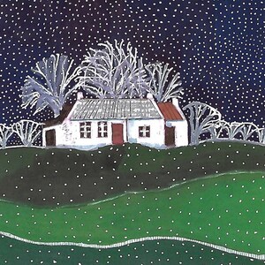 Landhaus im Schnee Jede Gelegenheitskarte (Innen blanko)