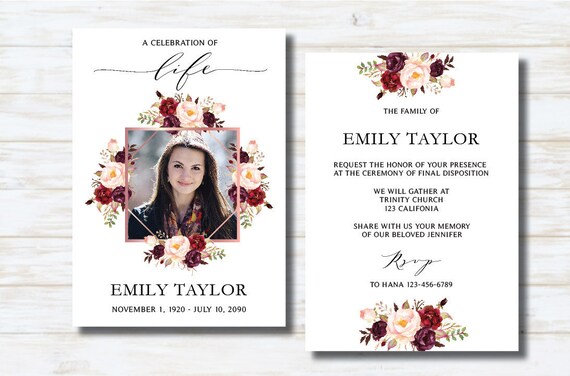 funeral program template celebration of life funeral program memorial service order of service memorial programs funeral f02 celebration of life template