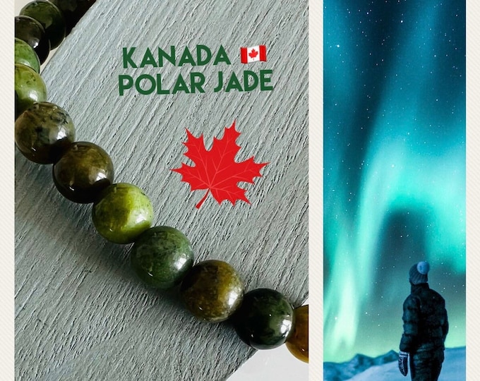 Canada Jade Gemstone Bracelet/Ball Bracelet Personalized/Personalized Bracelet/Green/Pearl Bracelet/Crystal Bracelet/Protective Stone/Heart Chakra