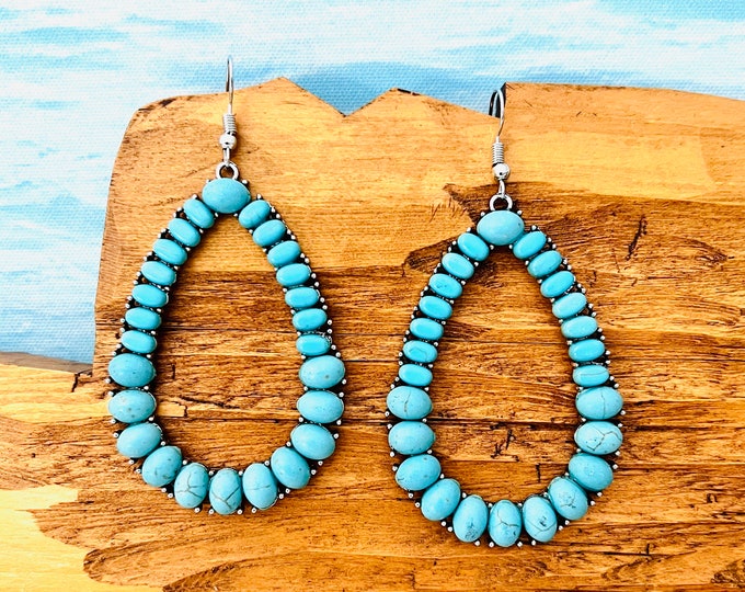Ethnic earrings silver turquoise*Turquoise earrings long*Dangle earrings turquoise*Turquoise earrings hanging*Statement earrings blue*Drop earrings