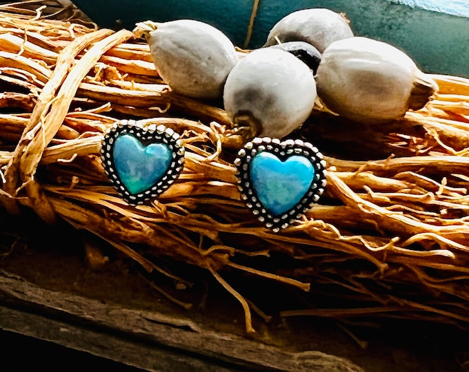 Heart earrings studs*Heart stud earrings 925 silver*Opal stud earrings silver*Heart stud earrings opal*Heart earrings gemstone*Heart earrings crystal