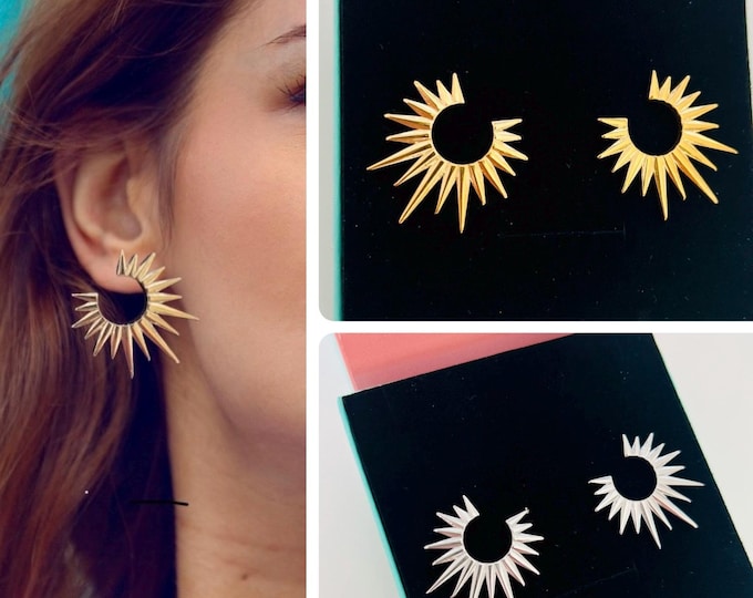 Sun stud earrings*Sun earrings gold stud earrings*Sun stud earrings silver*Sun earrings silver *Sun earrings*Sun stud earrings*Sun rays