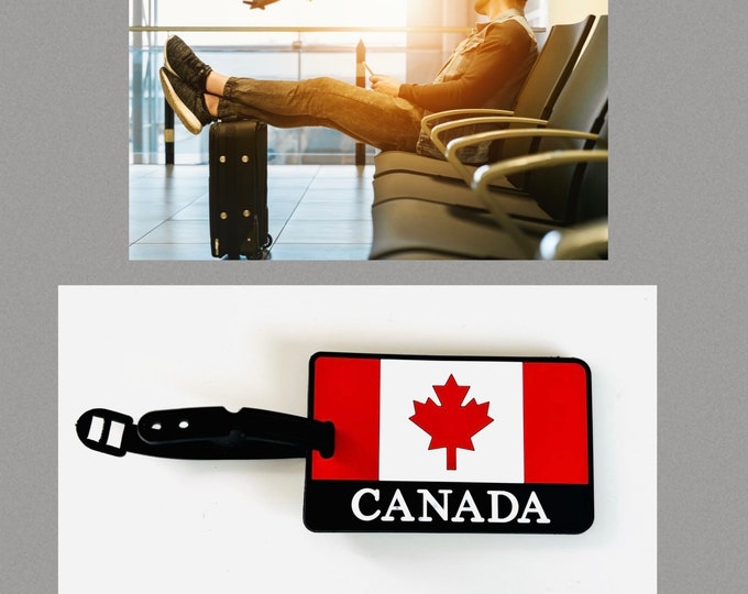 Kanada Flagge Kofferanhänger / Gepäckanhänger kanadische Flagge / Kanada Souvenir / Canada Anhänger Reise /Kanada Mitbringsel